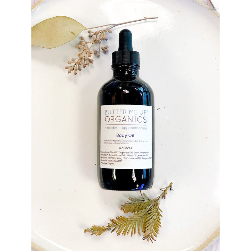 Butter Me Up Organics Organic Body Oil / Body Oil / Moisturizer / Organic Oils / Dry Skin Formula Body
