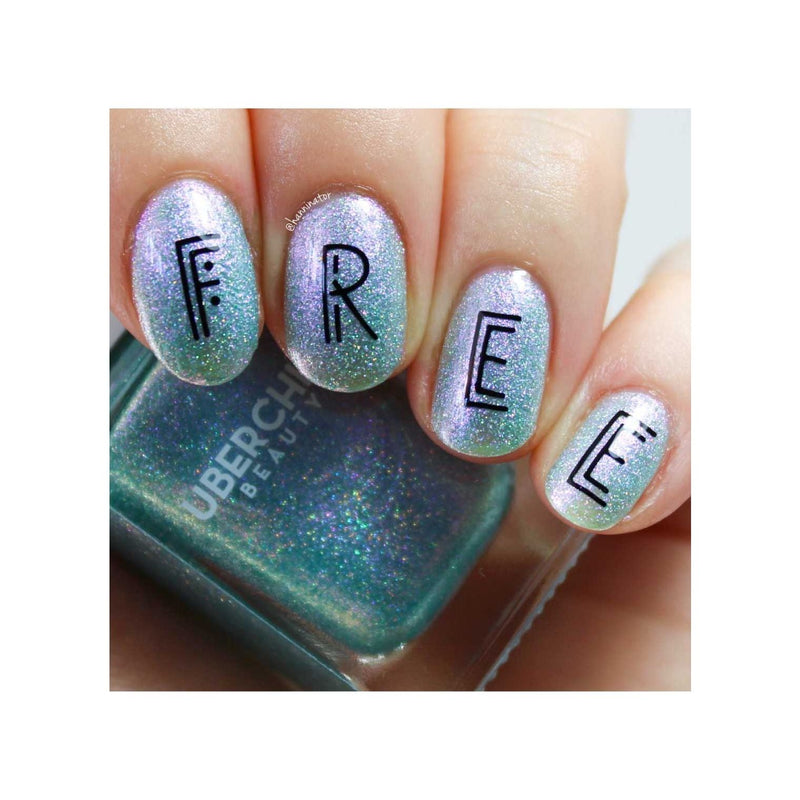 UberChic Beauty Boho Chic Alphabet Stamping Plate