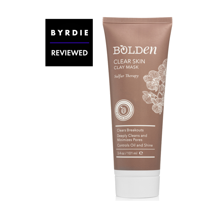 Bolden Clay Mask | Sulfur & Willow Bark Acne Treatment for Clear Skin