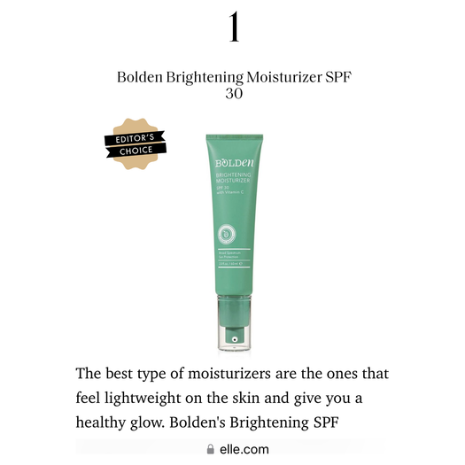 Bolden Sunscreen Moisturizer | SPF 30 with Vitamin C, No White Cast