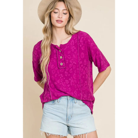 BomBom  At The Fair Animal Textured Top