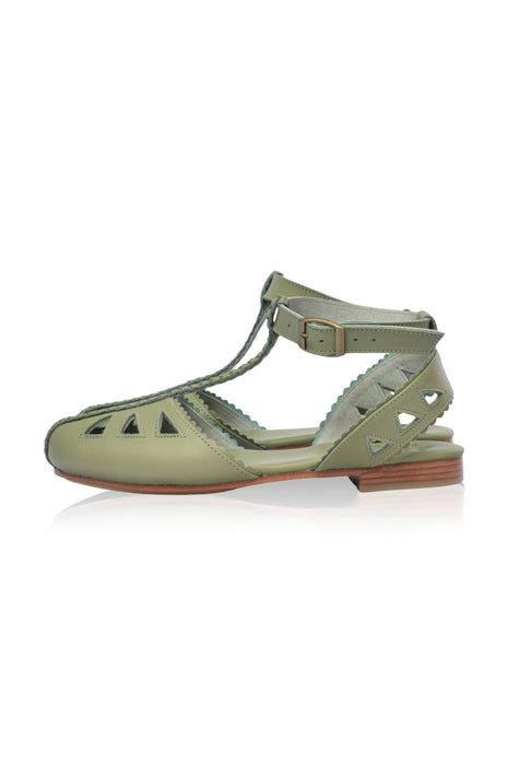 Bounty T-strap Leather Sandals by ELF