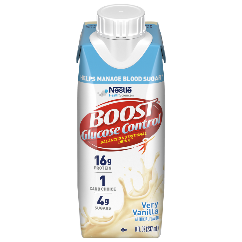 Boost Glucose Control Max Very Vanilla Nutritional Shake (12 x 325 mL / 11 fl oz)