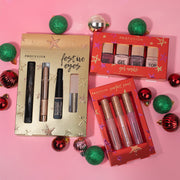 Profusion Cosmetics Crimson Gel Nails – 4-Piece Nail Polish Set with Top Coat Nail Polishes