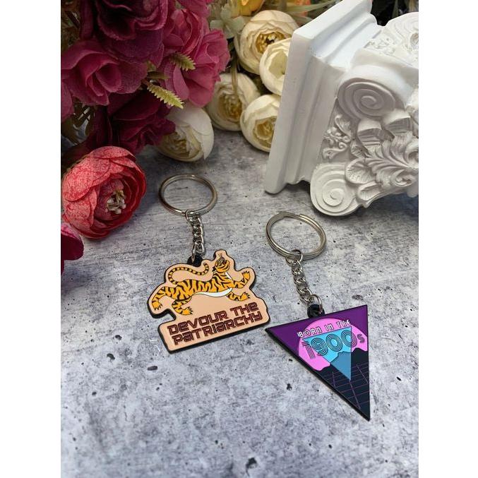 The Bullish Store - Born In The 1900S 🌴 🕶  Enamel Keychain Millennial Gen X