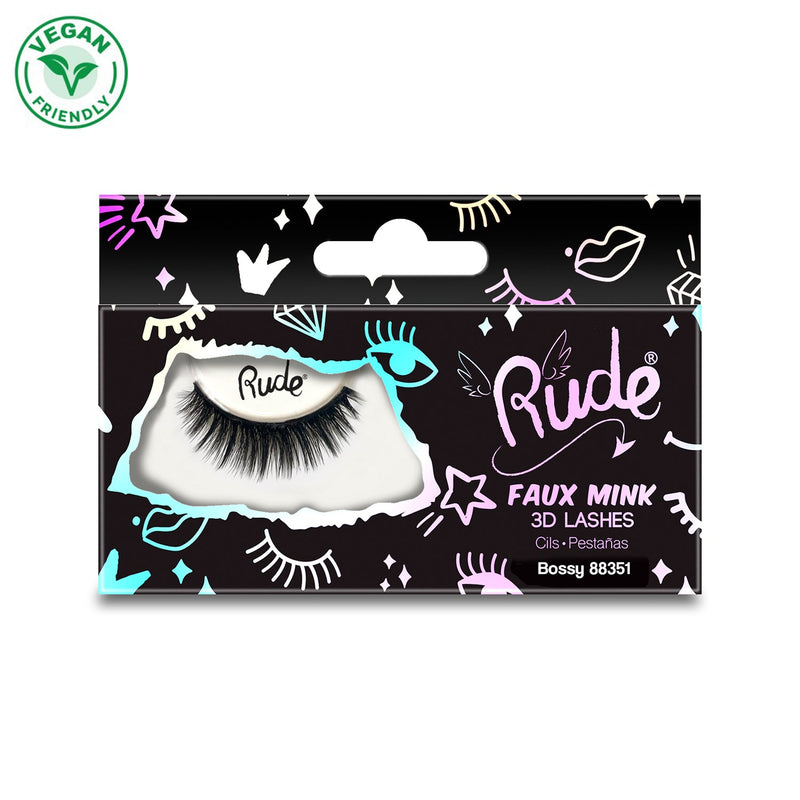 Rude Cosmetics Essential Faux Mink 3D Lashes False Eyelashes