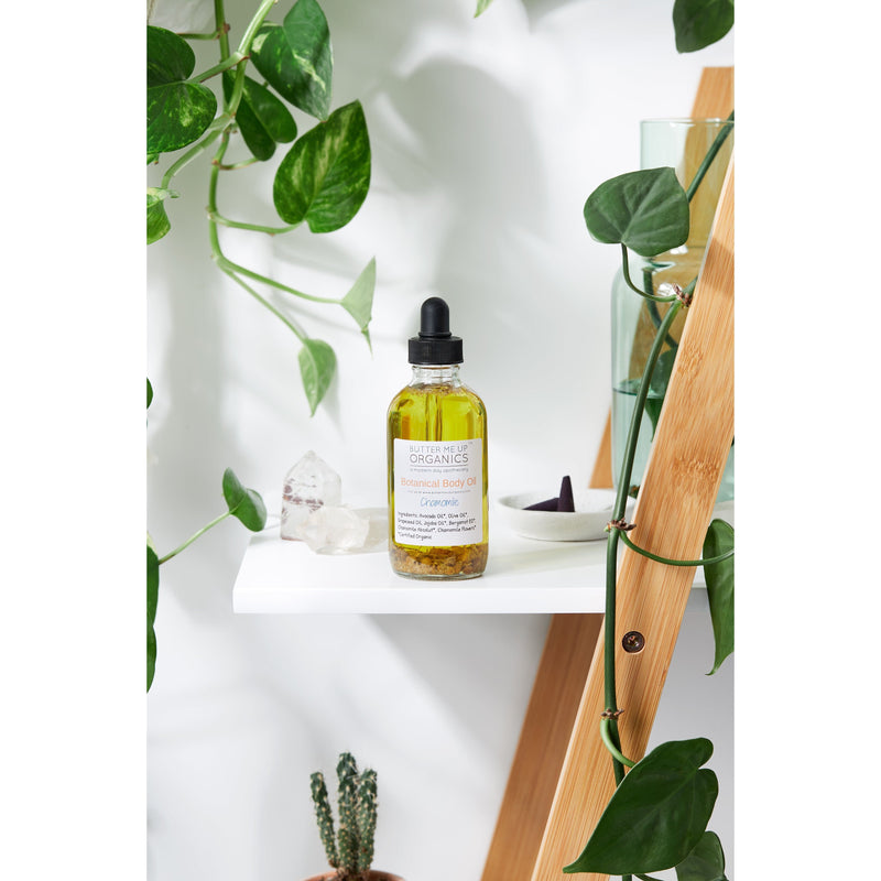 Butter Me Up Organics Botanical Body Oil -BOTANICAL COLLECTION - Organic Body Lotion Moisturizer Body