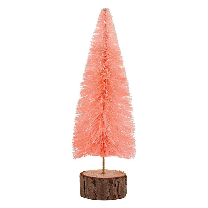 Bottle Brush Tree in Blush and Dark Pink | Holiday Decor