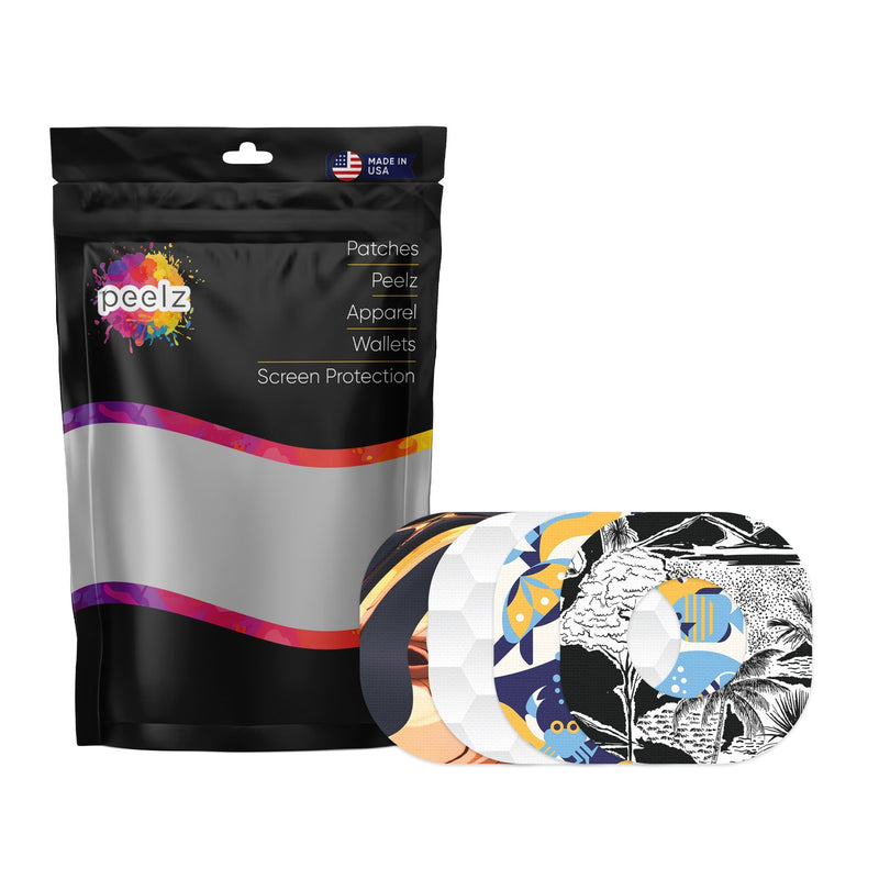 Peelz Boys Summer Variety Dexcom G7 and Stelo Patch Tape - Pump Peelz Patch Medical Tape