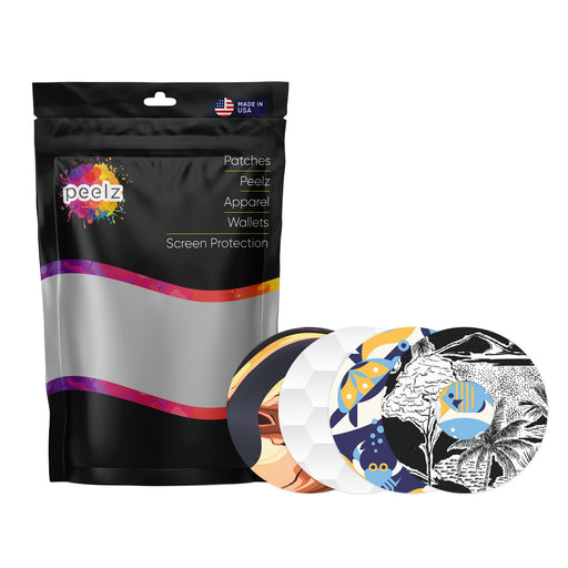 Peelz Boys Summer Variety Patch Tape Designed for the FreeStyle Libre 3 Plus & Lingo Patch Medical Tape