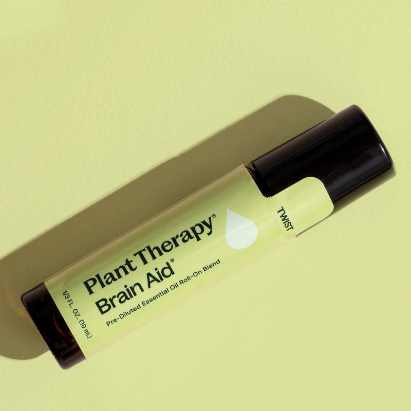 Plant Therapy Brain Aid Essential Oil Blend Pre-Diluted Roll-On Essential Oil