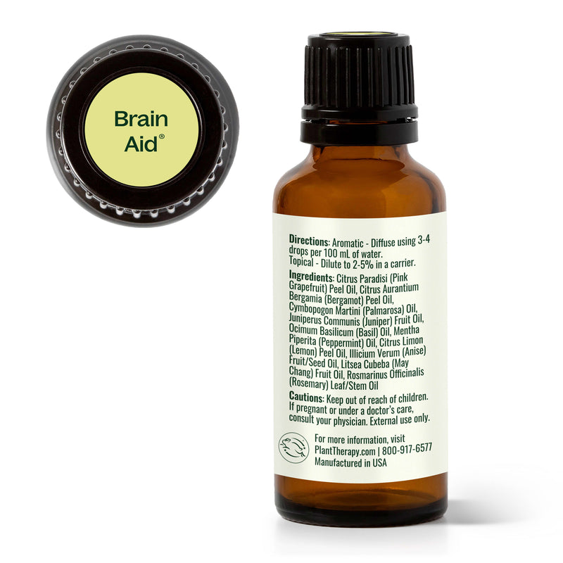 Plant Therapy Brain Aid Essential Oil Blend Essential Oil