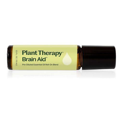 Plant Therapy Brain Aid Essential Oil Blend Pre-Diluted Roll-On Essential Oil