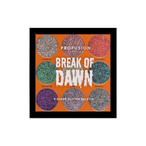 Profusion Cosmetics - Spookarama | Break of Dawn 9-Shade Pressed Glitter Palette - 1oz