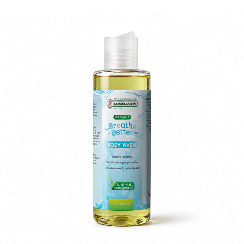 Garner's Garden Breathe Better Body Wash Body Care White Smoke Breathe Better Body Wash 8oz (try me)