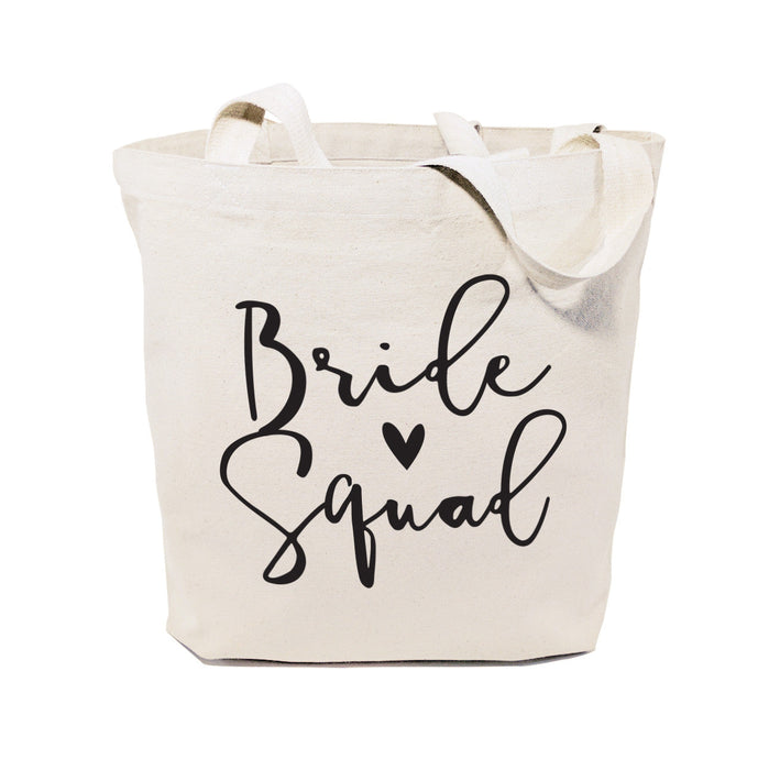 Bride Squad Wedding Cotton Canvas Tote Bag by The Cotton & Canvas Co.