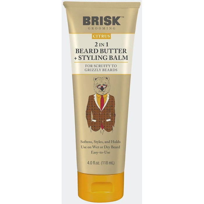 Brisk 2 in 1 Beard Butter + Styling Balm 4 Oz