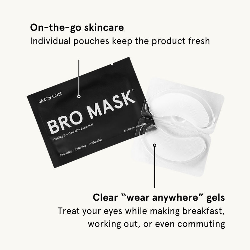 JAXON LANE Bro Mask Eye Gels - Cooling Eye Gels (6 Pack) Mask