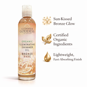 Glimmer Goddess® Organic Skin Care Organic Shimmer Body Oil for a Soft, Non-Greasy Body Glow Shimmer