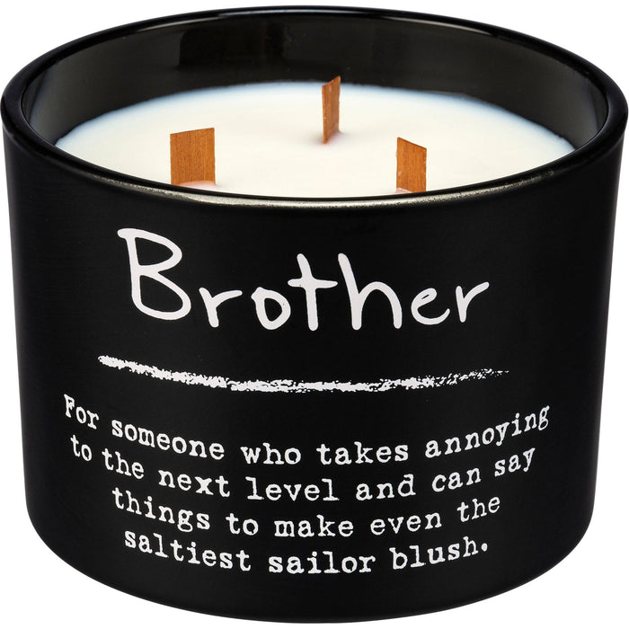 The Bullish Store - Brother Jar Candle | Matte Black Glass | 26Hrs Burn Time