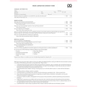 GladGirl Downloadable Brow Lamination Consent Form Marketing