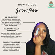 Lizzie's All-natural Products Brow Pow Eyebrow & Edges Growth Serum