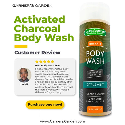 Garner's Garden Activated Charcoal Organic Body Wash Body Wash