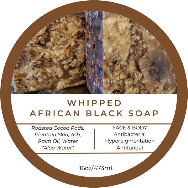 Adiva Naturals African Raw Premium Black Soap (3 sizes) Import Bar Soap