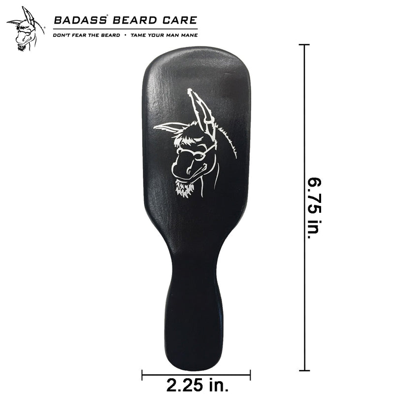 Badass Beard Care Boars Hair Beard Brush with Handle BRUSH