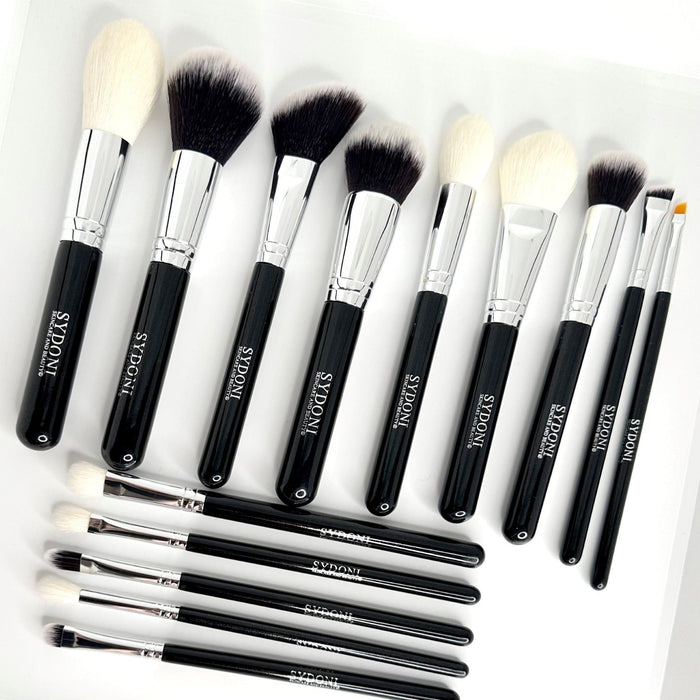 Sydoni Skincare And Beauty - 14 Piece Professional Makeup Brush Collection With Brush Holder