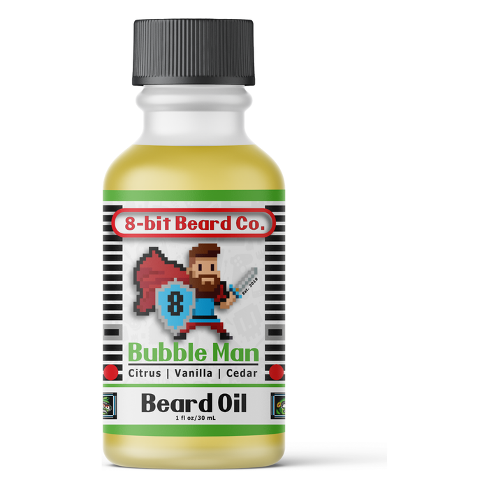 8Bit Beard Co. Bubble Man | Beard Oil (Limited) - Citrus, Vanilla, Cedar