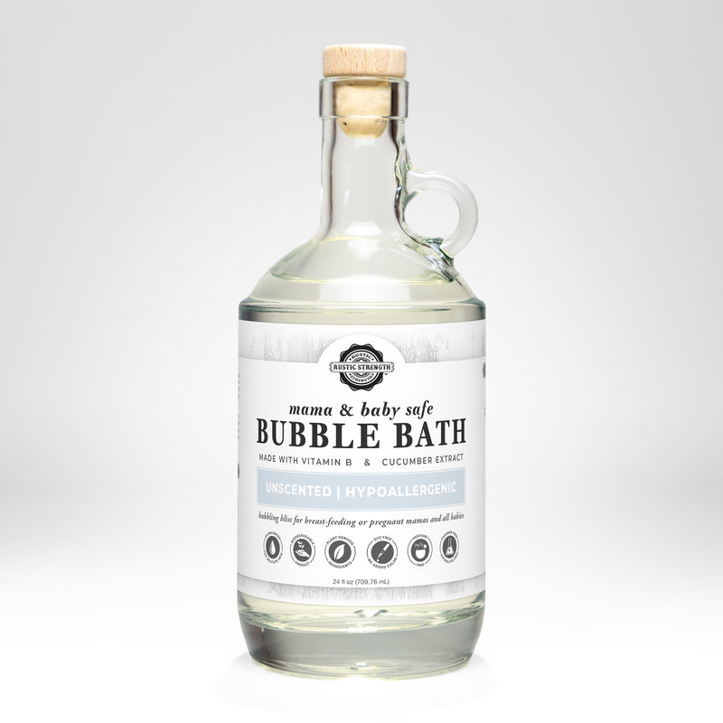 Rustic Strength Bubble Bath | Mama + Baby Safe Bath & Body