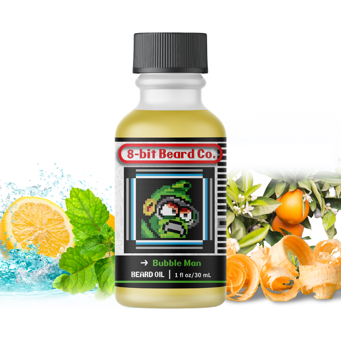 8Bit Beard Co. Bubble Man | Beard Oil (Limited) - Citrus, Vanilla, Cedar