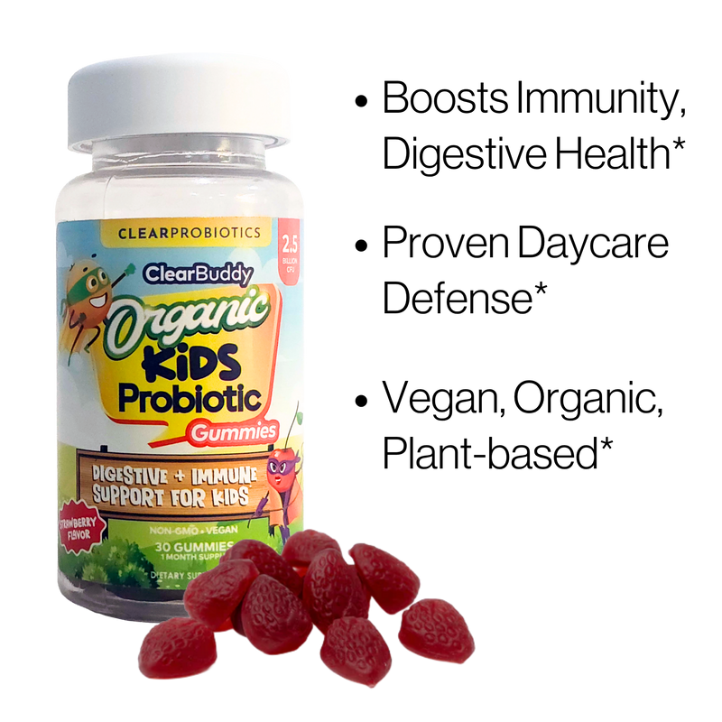Clear Wellness 360 Clear Buddy Organic Kids Probiotic Gummies Probiotics Plus