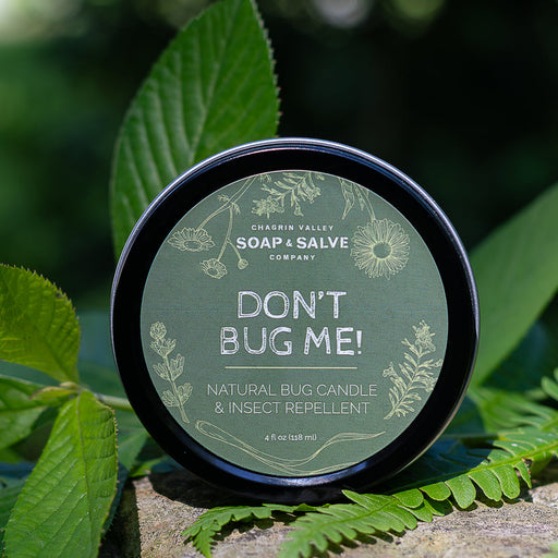 Chagrin Valley Soap & Salve Body & Massage Candle: Don't Bug Me! Insect Repellent Candle Bug Repellent