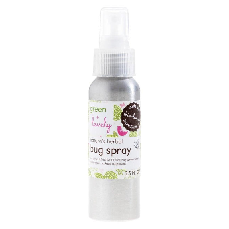 Green + Lovely Nature’s Herbal Bug Spray, Mosquito Repellent - Deet Free + Alcohol Free
