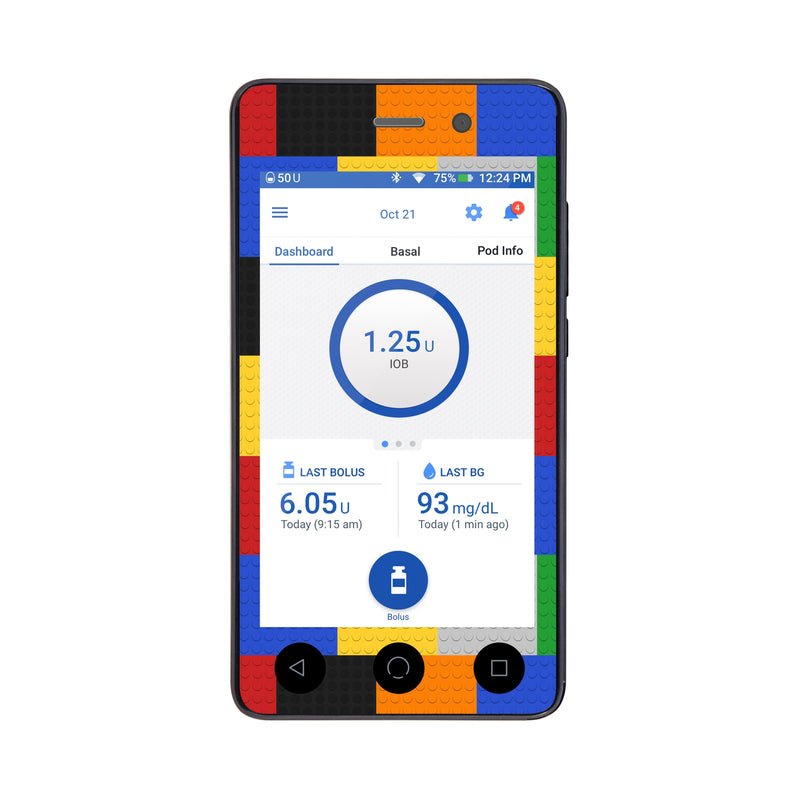 Peelz Build It Sticker for Omnipod DASH® PDM – Pump Peelz Peelz/Stickers