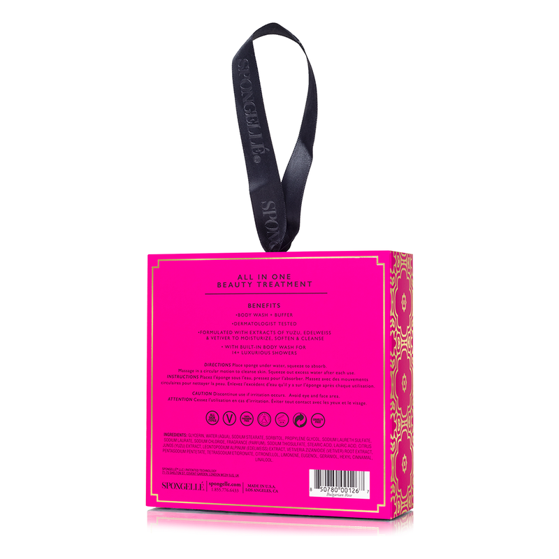 Spongellé Bulgarian Rose | Boxed Flower Body Wash Infused Buffer