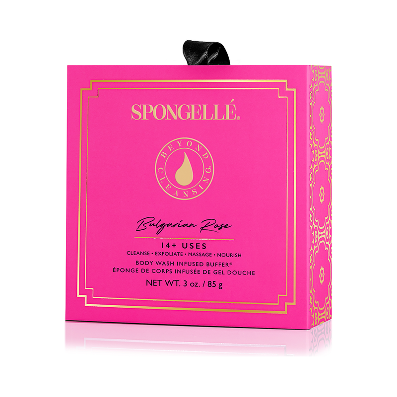 Spongellé Bulgarian Rose | Boxed Flower Body Wash Infused Buffer