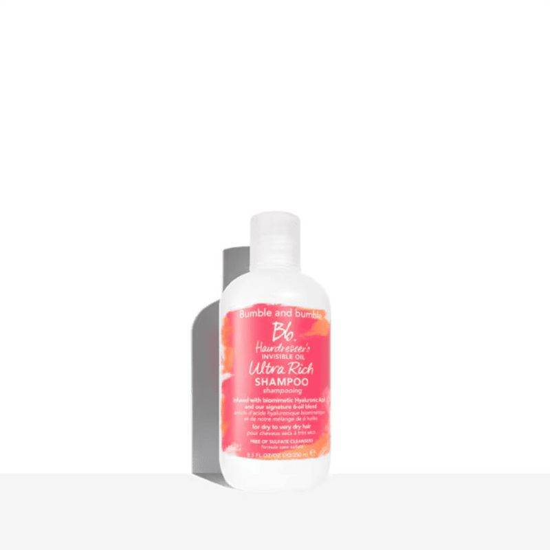 Nava Beauty Bumble and Bumble Hairdresser's Invisible Oil Ultra Rich Shampoo 8.5 OZ White Smoke