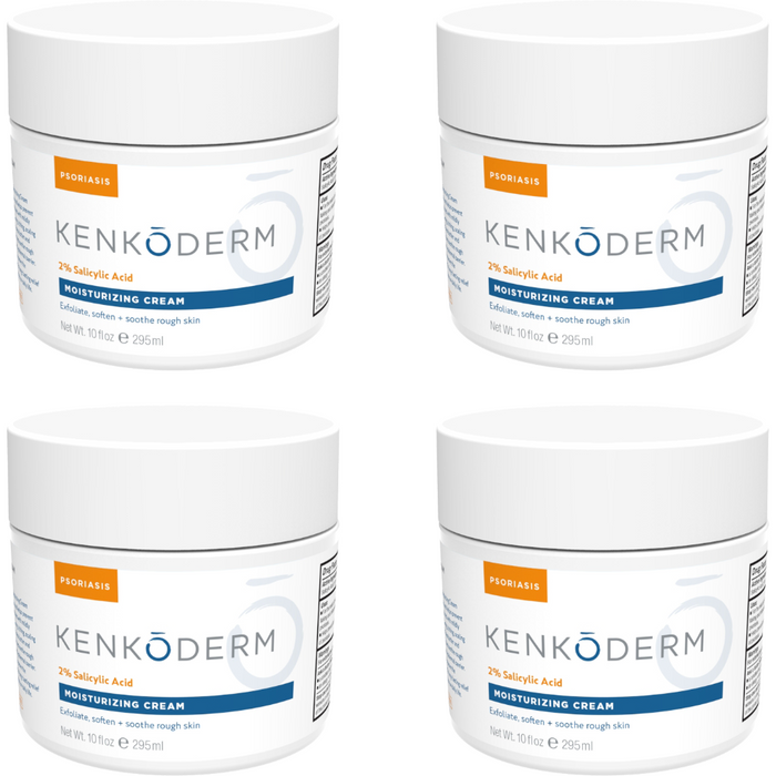 Kenkoderm Psoriasis Moisturizing Cream with 2% Salicylic Acid - 10 oz Jar
