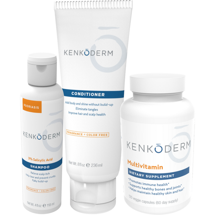 Kenkoderm Psoriasis Total Scalp and Multivitamin Bundle