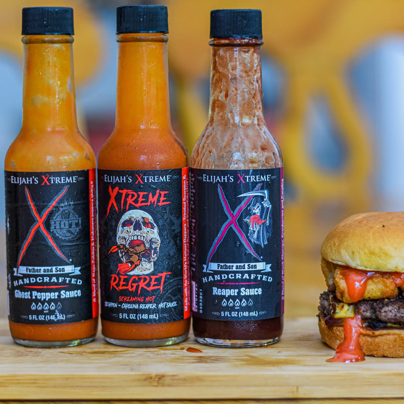 Elijah's Xtreme World's Hottest Xtreme Trio Hot Sauce Variety Pack Hot Sauce