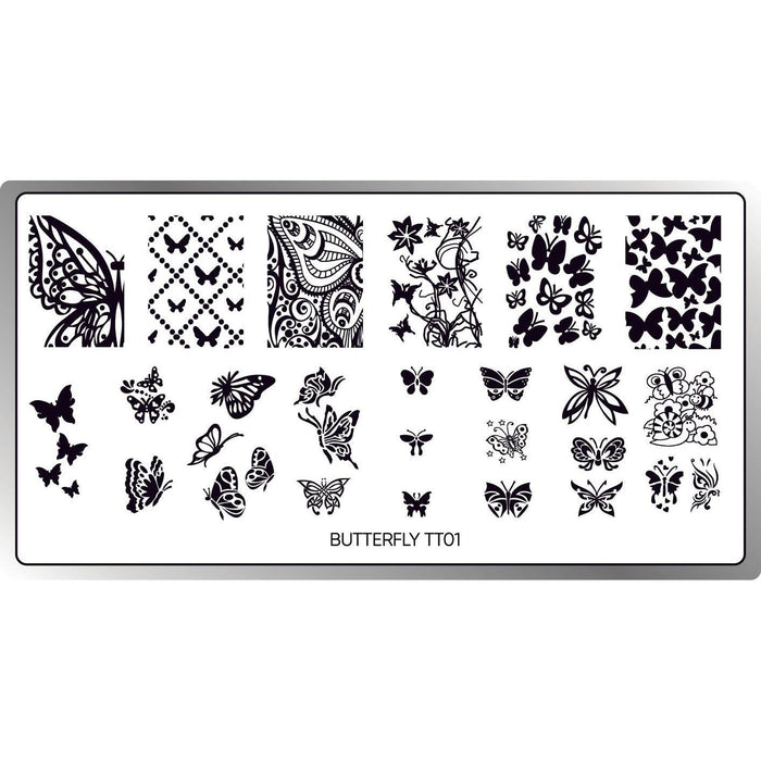 Twinkled T - Butterfly Stamping Plate