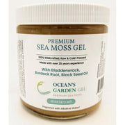 Ocean's Garden Gel Premium Seamoss with Bladderwrack, Burdock root, and Blackseed Oil(Case) Organic Health