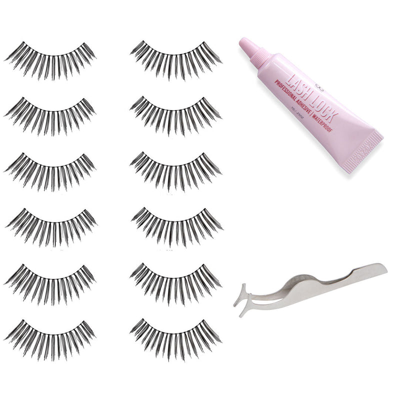 GladGirl GladGirl False Lashes Bundle - Au Naturel Eyelashes