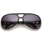 zeroUV Retro Large Elvis King Of Rock and Roll Aviator Sunglasses 2203 Sunglasses