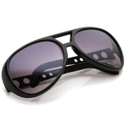 zeroUV Retro Large Elvis King Of Rock and Roll Aviator Sunglasses 2203 Sunglasses