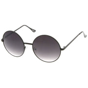 zeroUV Oversize Vintage Inspired Metal Round Circle Sunglasses 8370 Sunglasses