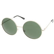 zeroUV Oversize Vintage Inspired Metal Round Circle Sunglasses 8370 Sunglasses
